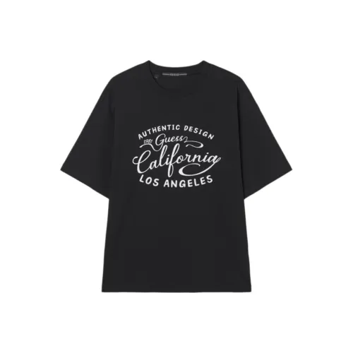 GUESS Черная Унисекс Футболка