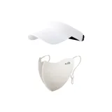 Молочно-белый + UV солнцезащитная шляпа белого цвета