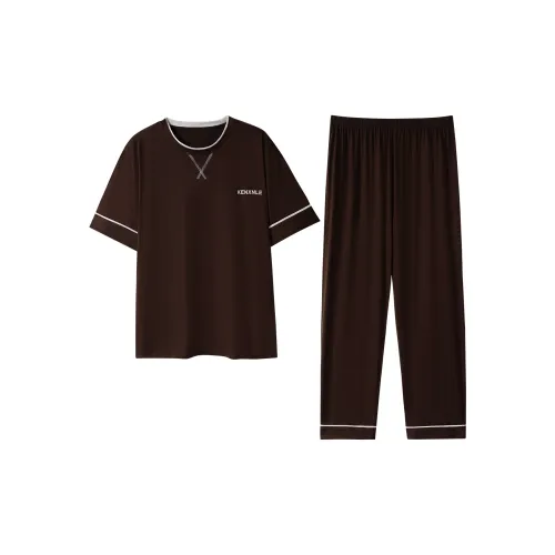Montagut Кофейный Мужской Пижамный Комплект