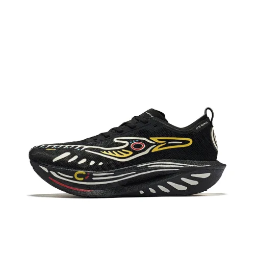 Erke Realm of The Orchid 3,0 Беговые кроссовки Низкий топ Глубокий черный Мужской