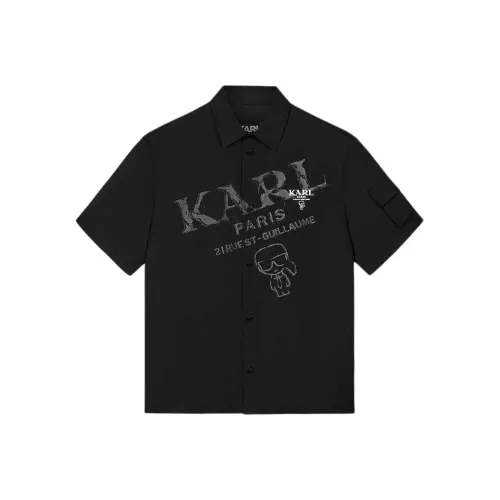Karl Lagerfeld Рубашка Мужская Черная