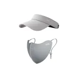 Серый + UV солнцезащитная шляпа в светло-серый