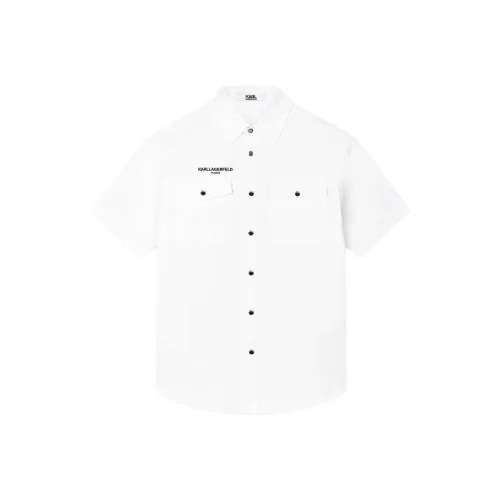 Karl Lagerfeld Рубашка Мужская Белая