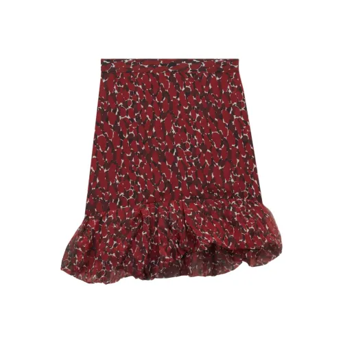 SAINT LAURENT Повседневные короткие юбки Женские Черный Красный