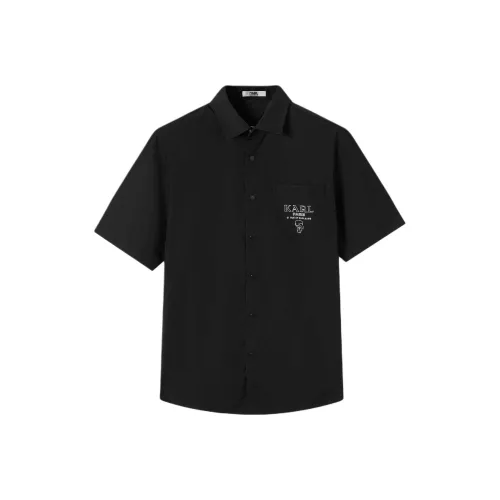 Karl Lagerfeld Рубашка Мужская Черная