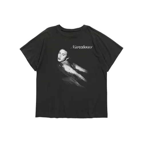 WANNA LAB Мытый серый Унисекс Футболка