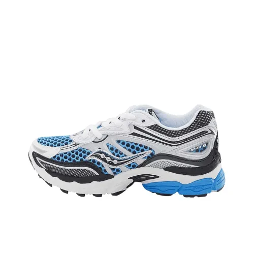 Saucony ProGrid Omni ALL IN 9 Детская беговая обувь Низкий топ Серый Синий Школьный возраст