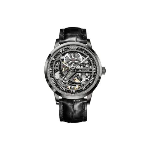 Oupinke Механические Мужские Часы 41mm*12mm*20mm Черные