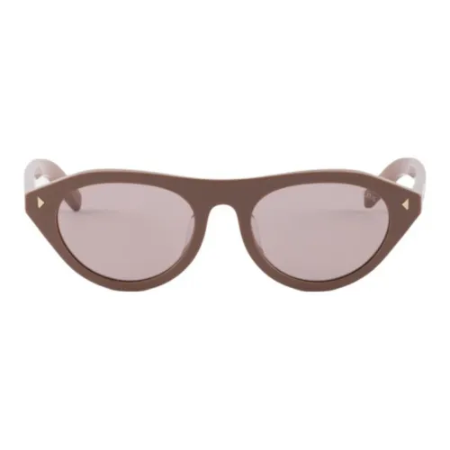 PRADA Ацетат Нерегулярная форма Солнцезащитные очки Унисекс Розовый