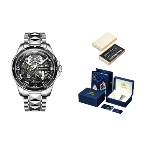 Oupinke Механические Мужские Часы 42мм*12мм*20мм Черные