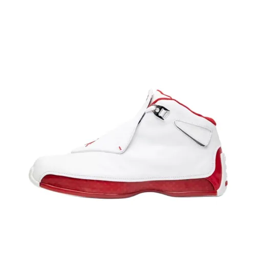 Jordan Air Джордан 18 Устойчивый к истиранию Низкий Топ Детские Баскетбольные Кроссовки Белый Подростки