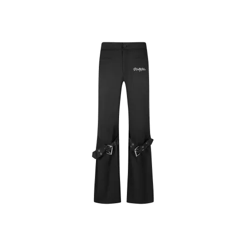 NEAR HERE Черные унисекс повседневные брюки