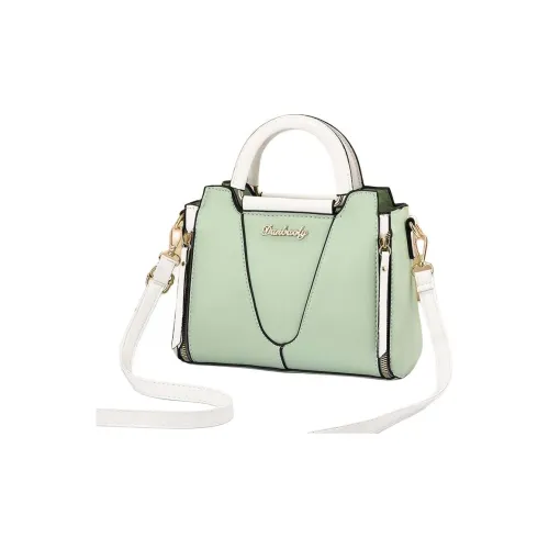 Boniu ПУ (полиуретан) Одно плечо Сумка Женская Зеленый Белый