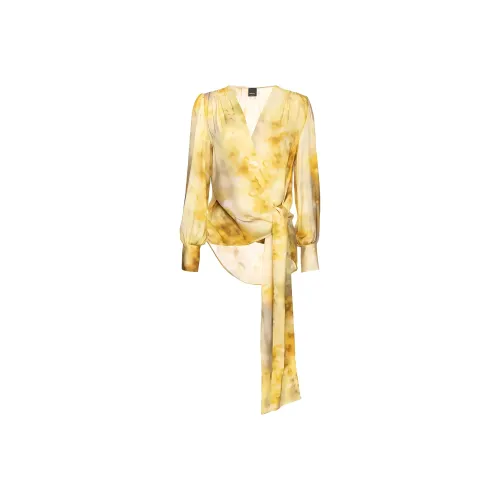 PINKO FW23 Рубашка Женская Желтая