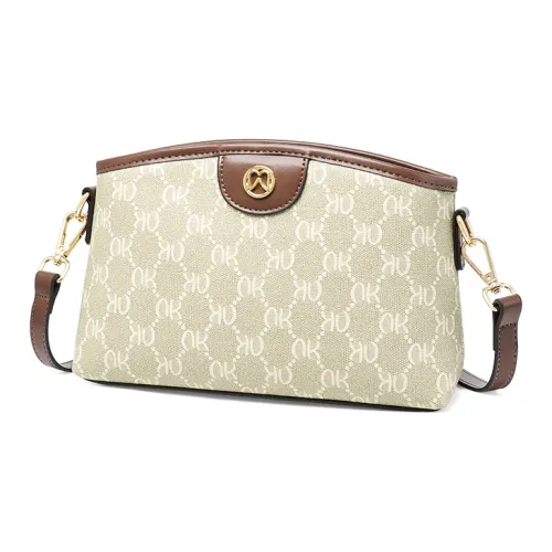 AOKANG ПВХ Маленькая Квадратная Сумка Сумка через плечо Маленькая Женская Абрикос Кофе