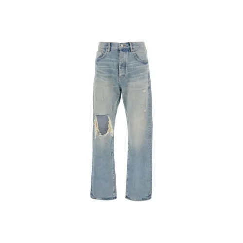 PURPLE BRAND Джинсы Мужские Светло-Синие