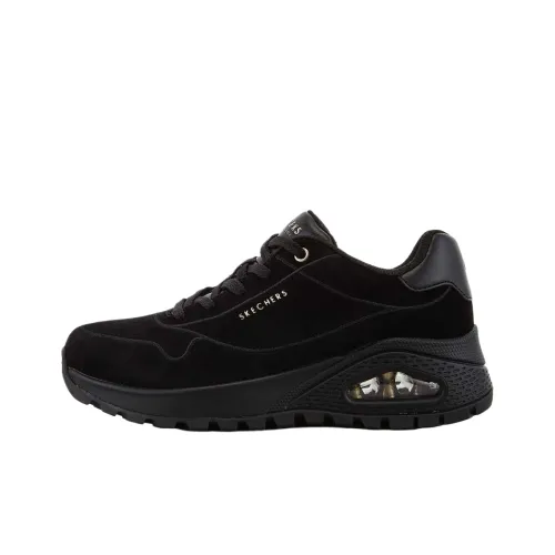 Skechers Uno Rugged Low Топ Повседневная обувь Женская Чисто черный
