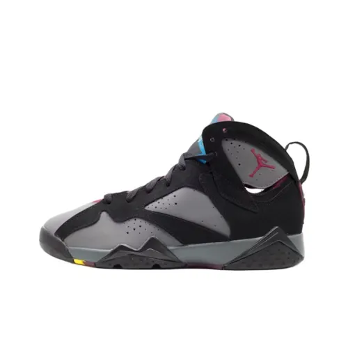 Jordan Air JORDAN 7 Устойчивый к истиранию MID Топ Детские Баскетбольные кроссовки Серый Подростки