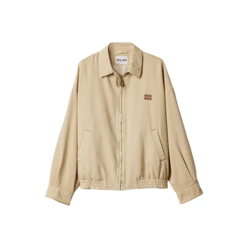 MIU MIU Denim Jacket Women's Light Umber