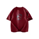 [100% cotton] Бордовый (Tb Счастливый Эльф Логотип на груди)