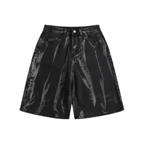 YOUSEKOO Черные Унисекс Повседневные шорты