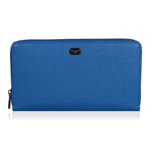 Dolce Gabbana Кошелек из коровьей кожи женский синий