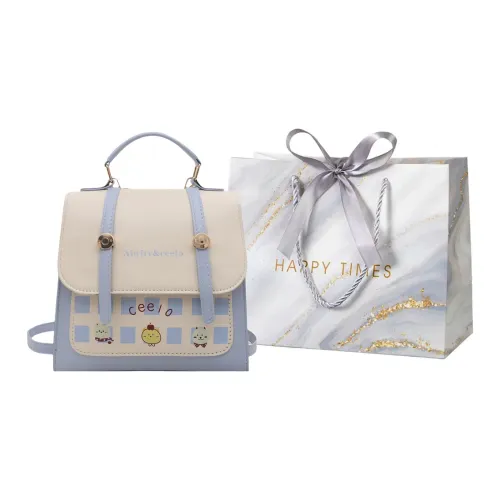 Miss Angel ПУ (полиуретан) Через плечо Рюкзак Женский Синий Розовый