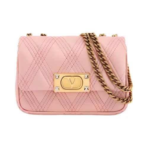 Valentino Chlorovinyl Поливинилхлорид Сумка через плечо Маленькая Женская Розовая