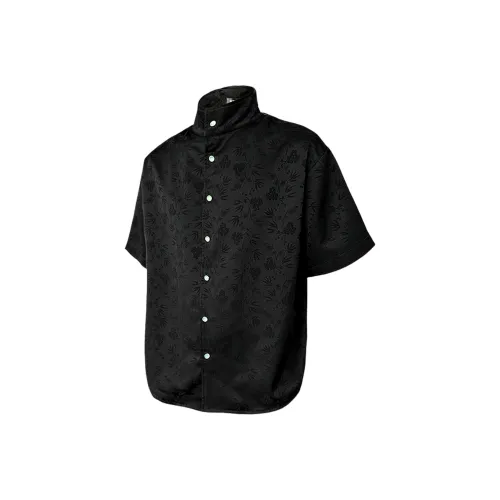 WARNING LIGHT Черный Унисекс Рубашки