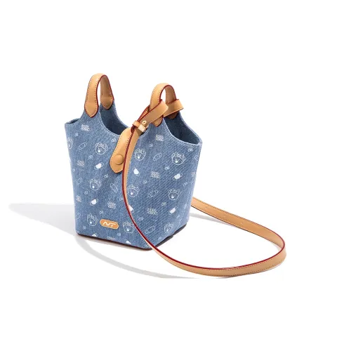 NOISY TEDDY Деним Сумка через плечо Сумка на плечо Женская Синяя