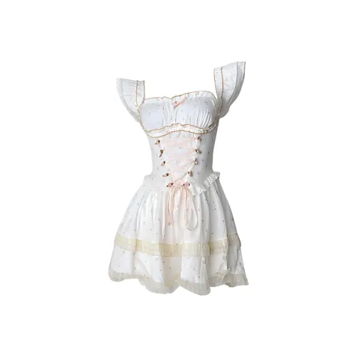 MO VOICE Короткий рукав Платье Женское