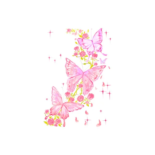 SHITIAN Цветная глазурь Бабочка Иллюзия Многоцветный Наклейка Tattoo