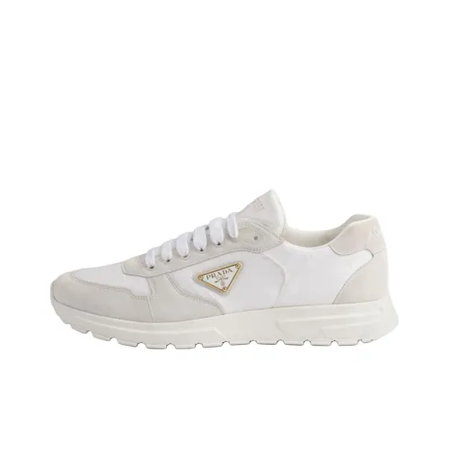 PRADA RE Нейлон Prax 2,0 Низкий Топ Повседневная Обувь Мужская Белая