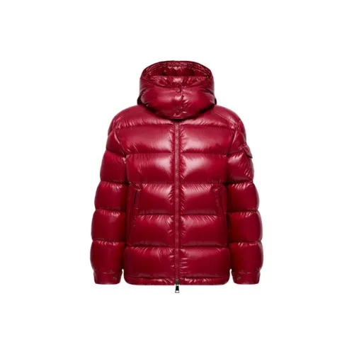 Moncler Mel Series FW25 Maire С капюшоном Короткий пуховик пуховик Женские Бордовый Красный