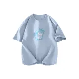 [100% cotton] Glacier Blue (Tb Happy Elf Логотип на груди)