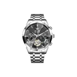 Стальной браслет, глубокий черный.