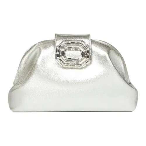 AMINA MUADDI Кожаный клатч сумка через плечо унисекс серебряный