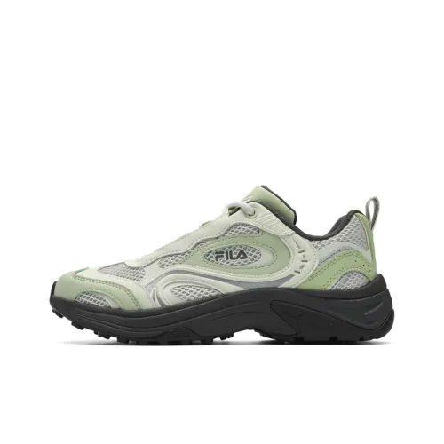 FILA FLUXION Износостойкий Дышащий Легкий Низкий Топ Casual Женский Серый Зеленый