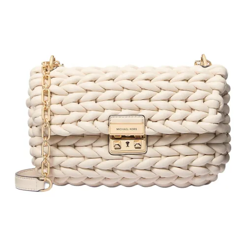 MICHAEL KORS Tribeca ПУ (полиуретан) Сумка через плечо Большая Женская Кремово-белая