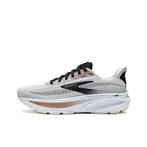 Brooks Ghost 17 Амортизация Износостойкие Низкие Кроссовки для Бега Женские Серый Золото