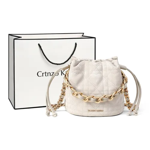 Crtnzo Kroez Сумка-ведро из синтетической кожи сумка через плечо обычная женская белая