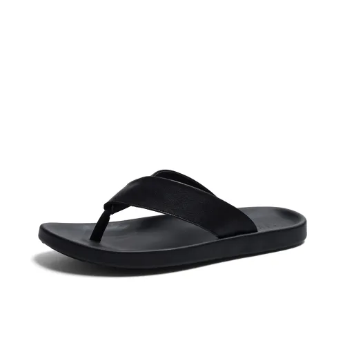 SHOUBA Резина Подошва Шлепанцы Мужские Черные