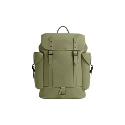 COACH Hitch Коровья кожа Рюкзак Большой Мужской Мшисто-зеленый
