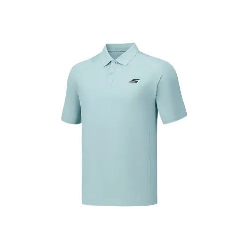 Skechers Comfort Sports Series Мятно-синий 01N0 Мужская Поло