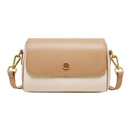 Narandu Сумка через плечо из натуральной коровьей кожи маленькая сумка на плечо экрю и абрикос слоновая серый