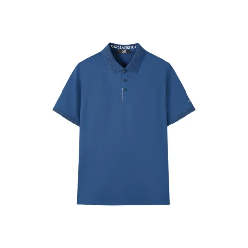 Karl Lagerfeld SS25 Поло Мужское Синее