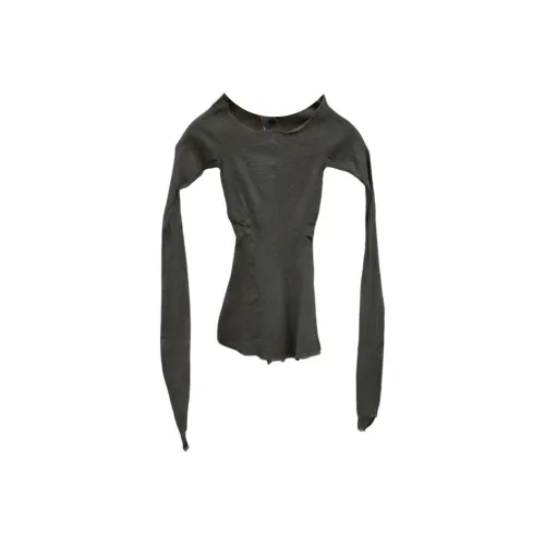 MARC LE BIHAN Оливково-зеленая Женская футболка