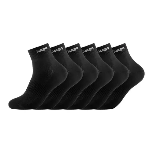 PEAK Носки Crew Унисекс упаковка из 6 пар черные