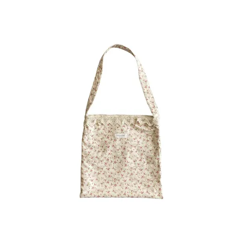 Boniu Холст Сумка через плечо Женская с кружевными отделками Цветочный