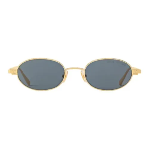 LOUIS VUITTON Металл OVAL SUNGLASSES Мужской Золотой